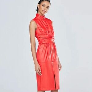 Elegant Red Sleeveless Dress